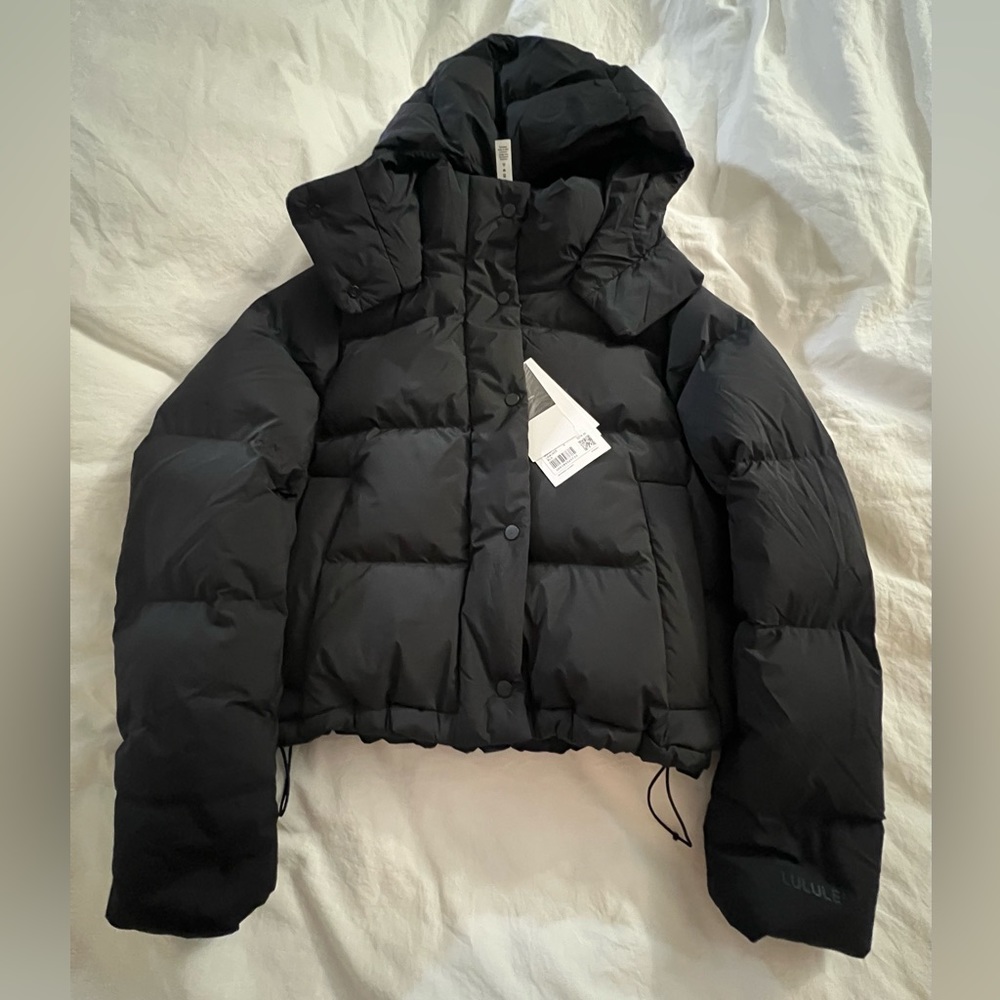 Lululemon Wunder Puff Cropped Jacket Black Size 6